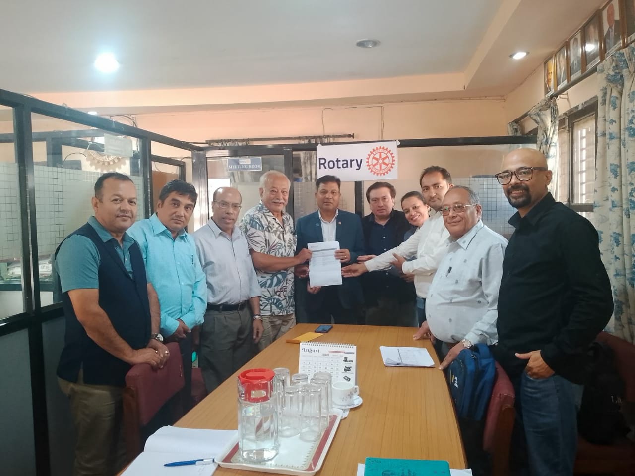 Handover of Cheque of Rs 1 lakh